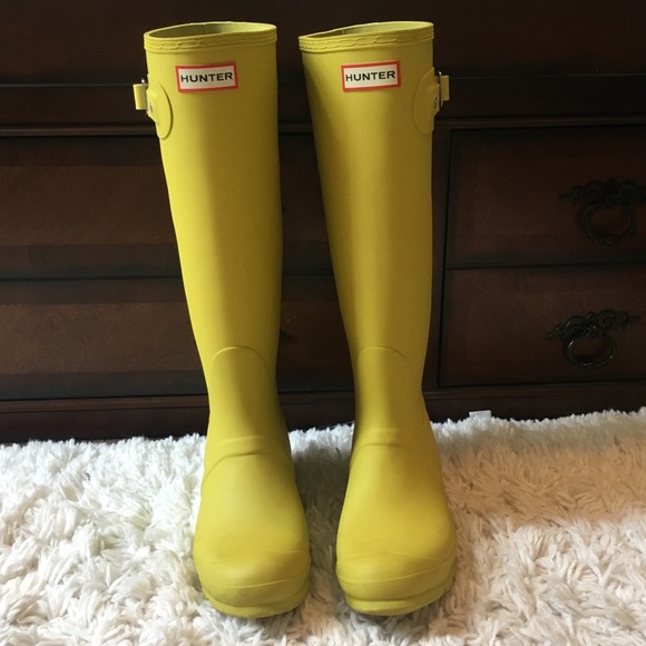 Hunter Original Lime Green Tall Boots 